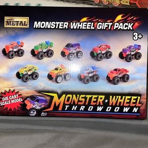 Monster Trucks  Die-Cast: 9 Pack Toy Car Vehicles for Kids Ages 3+ Years -